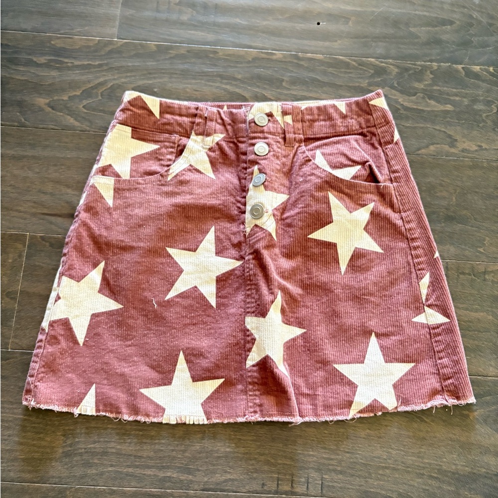 Altar’d State Printed Jean Skirt